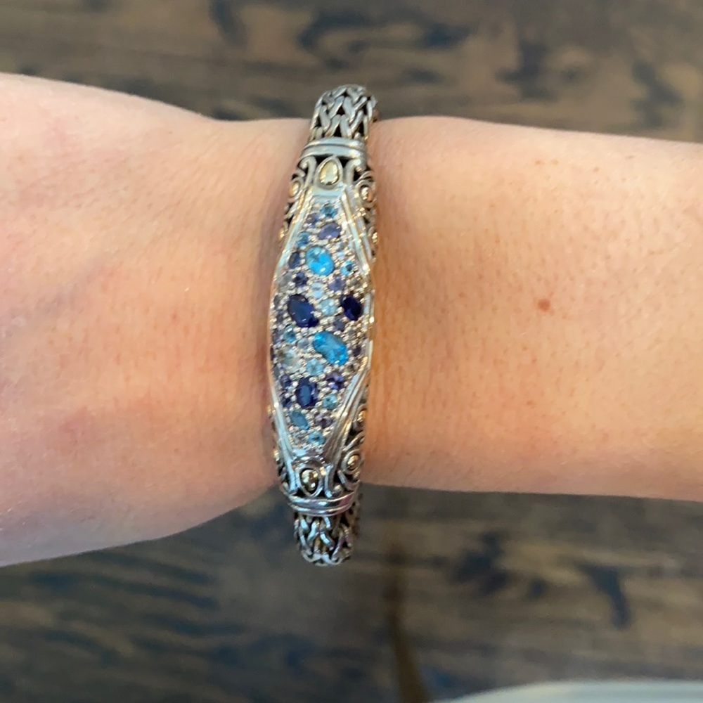 John Hardy semi precious blue stone bracelet